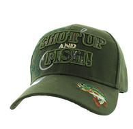 VM199 SHUT UP AND FISH -  OLIVE