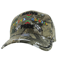 VM485 Native Pride Arrow Velcro Cap (Solid Hunting Camo)