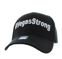 VM011 Las Vegas Strong Velcro Cap (Solid Black)