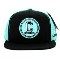 SM062 Carolina Snapback Cap (Black & Aqua)