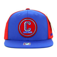 SM062 Chicago Snapback Cap (Royal & Red)