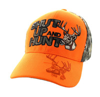 VM991 SHUT UP AND HUNT - ORANGE/HUNTING CAMO