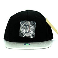SM889 Dallas Snapback Cap (Black & Silver)