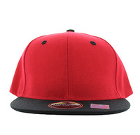 SP021 Kids Two Tone Snapback Cap (Red & Black)