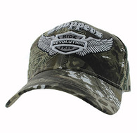 VM082 Choppers Ride Revolution Free Velcro Cap (Solid Hunting Camo)