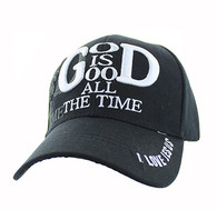 VM193 God is Good Velcro Cap (Solid Black)