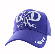 VM193 God is Good Velcro Cap (Solid Purple)