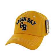 BM001 Green Bay Washed Cotton Cap (Solid Gold)