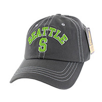 BM001 Seattle Washed Cotton Cap (Solid Charcoal)