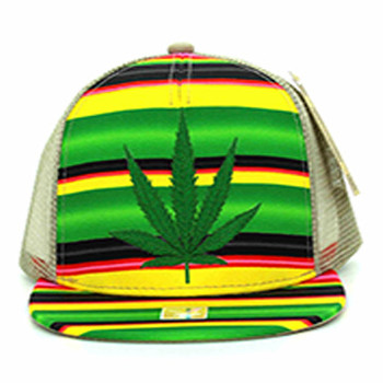 SM044 Marijuana Bob Marley Snapback Cap - Ace Cap, Inc.