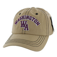 BM001 Washington Washed Cotton Cap (Solid Khaki)
