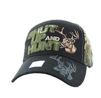 VM991 SHUT UP AND HUNT - BLACK/HUNTING CAMO
