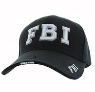 VM036 FBI Velcro Cap (Solid Black)