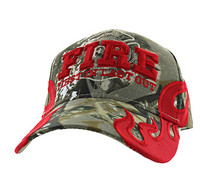 VM079 Fire, First In Last Out Velcro Cap (Solid Hunting Camo)
