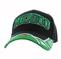 VM421 Mexico Velcro Cap (Black & Kelly Green)