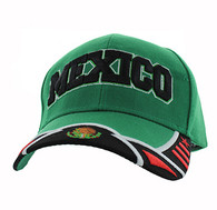 VM421 Mexico Velcro Cap (Kelly Green & Black)