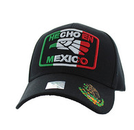 VM168 HECHO EN MEXICO Eagle Velcro Cap (Solid Black)