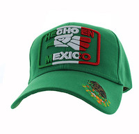 VM168 HECHO EN MEXICO Eagle Velcro Cap (Solid Kelly Green)