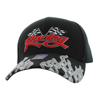 VM102 Racing Flag Velcro Cap (Solid Black)