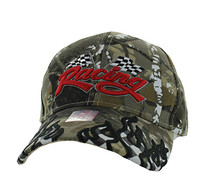 VM102 Racing Flag Velcro Cap (Solid Hunting Camo)
