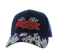 VM102 Racing Flag Velcro Cap (Solid Navy)