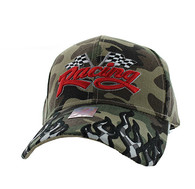 VM102 Racing Flag Velcro Cap (Solid Military Camo)