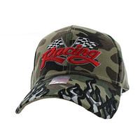 VM102 Racing Flag Velcro Cap (Solid Military Camo)