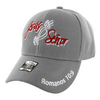 VM010 Jesus Senor Christian Velcro Cap (Solid Grey)