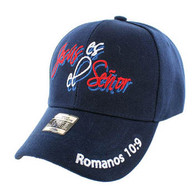 VM010 Jesus Senor Christian Velcro Cap (Solid Navy)