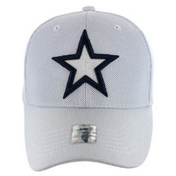 VM013 Star Whole Mesh Velcro Cap (Solid White)