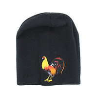 WB050 Cock Short Beanie (Solid Black)