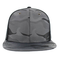 SP100 Plain Blank Mesh Trucker Cap (Light Grey Camo & Black)