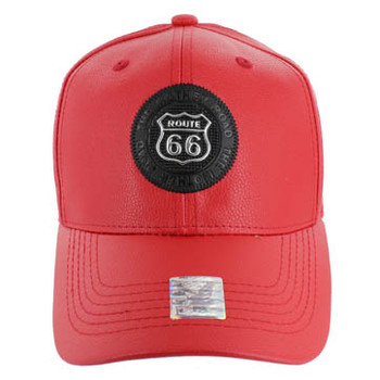 solid red baseball cap