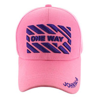 VM124 Jesus One Way Velcro Cap (Solid Light Pink)