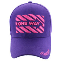 VM124 Jesus One Way Velcro Cap (Solid Purple)
