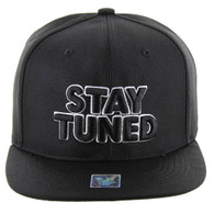 SM1005 Stay Tuned Snapback (Solid Black)