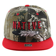 SM144 NATIVE FEATHER (HUNTING CAMO/RED)