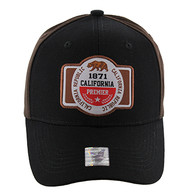 VM001 Cali Bear Velcro Cap (Black & brown)