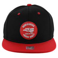 SM163 Hecho En Mexico Eagle Snapback (Black & Red)