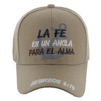 VM619 LA FE Jesus Velcro Cap (Solid Khaki)
