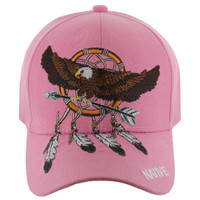 VM123 Native Pride Eagle Velcro Cap (Solid Light Pink)