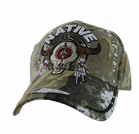 VM107 NATIVE BUFFALO SKULL - HUNTING CAMO