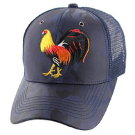 VM274 Cock Mesh Trucker Cap (Navy Camo & Black)