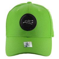VM790 Hecho En Mexico PU Baseball Cap (Solid Lime)
