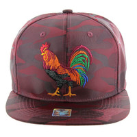SM035 COCK , NYLON CAMO - BURGUNDY CAMO