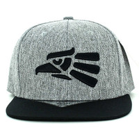 SM9012 Hecho En Mexico Eagle Snapback (Grey & Black)