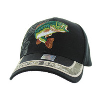 VM008 Kiss My Bass Velcro Cap (Solid Black)