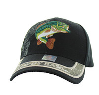 VM008 Kiss My Bass Velcro Cap (Solid Black)