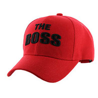 VM192 The Boss Velcro Cap (Solid Red)