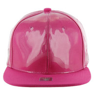 SP1000 Transparent Waterproof PVC Snapback Hat (Solid Hot Pink)